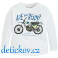 Mayoral mini boy triko ,,Are you ready ,, bílé