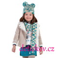 Mayoral mini girl semišová zimní bunda s kožichem 