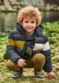 Mayoral mini boy zimní bunda s pruhem grafit b. 085