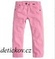 světle růžové dětské kalhoty - rifličky dívčí