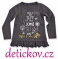 BS dívčí halenka- triko ,,LOVE ,, antracitové