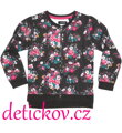 BS dívčí propínací mikina  ,,KVĚTY,,