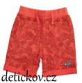 BS mini boy pohodlné teplákové kraťasy cihlové