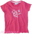 dětské malinové tričko BS ,,Heart,,