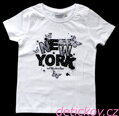 bílé dívčí tričko BS ,,New York,,