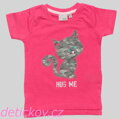růžové dívčí tričko BS ,,HUG ME,,