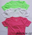 BASIC bavlněné tričko s nařaseným krátkým  rukávem - 3 barvy