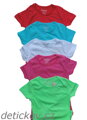 BASIC bavlněné dívčí tričko s krátkým rukávem - 5 barev