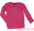PINK růžové tričko BS s nařaseným rukávem