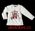 Baby triko BS ,, Londýnský bus,, krémové s dlouhým rukávem
