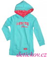 BS mini girl delší mikinka s kapucí ,,Winter,, modrá