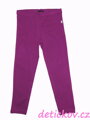 BS mini girl dlouhé zimní legínky fialové -tmavě purpurové