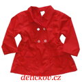 červený jarní kabátek Coccodrillo  s knoflíkami 