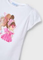 Mayoral mini girl bílé triko s krátkým rukávem 