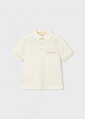 Mayoral mini boy polo tričko krémové b. 072