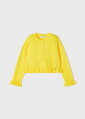 Mayoral mini girl žlutý cardigan (bolerko) b. 053
