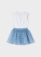 Mayoral mini girl 2 set tričko a šifónová sukně b. 061