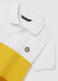 Mayoral boy polo bílo-žluté b. 045