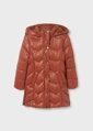 Mayoral girl zimní kabát hnědý b. 095