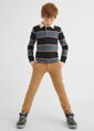 Mayoral boy slim fit kalhoty hnědé b. 090