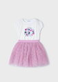 Mayoral mini girl 2 set tričko a šifónová sukně b. 030