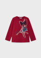 Mayoral mini girl cherry tričko "Eiffel" b. 024