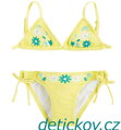 dívčí plavky bikiny Mayoral s výšivkou citrusové