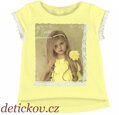 Mayoral mini tričko ,,Holčička s růží,, žluté