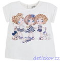 Mayoral baby tričko ,,Girl´s day,, bílé s modrým potiskem