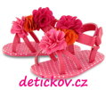 Mayoral capáčky sandálky růžové s kytkami