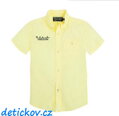 Mayoral boy lehká košile s krátkým  rukávem žlutá 