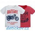 Mayoral mini boy set 2 ks tričko ,, California-raceway,, červený