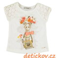 Mayoral mini girl tričko ,, Žirafa,, krémové