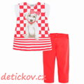 Mayoral mini girl komplet s legínkami ,, Pejsek,, melounový