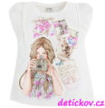 Mayoral mini girl tričko "Foťák" fialový potisk b. 959
