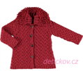 Mayoral mini girl pletený kabátek červený