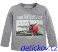 Mayoral mini boy šedé  triko ,,Airline service,,