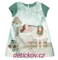 Mayoral mini girl zimní šatičky zelenkavé ,, Baletky,,