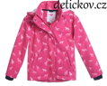 Nickel sportswear funkční softshellová  bunda ,, Koníci,, růžová