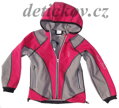 funkční softshellová bunda šedo-růžová