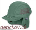 Sterntaler basebalka s připínací plachetkou UV 50+ lahvově zelená