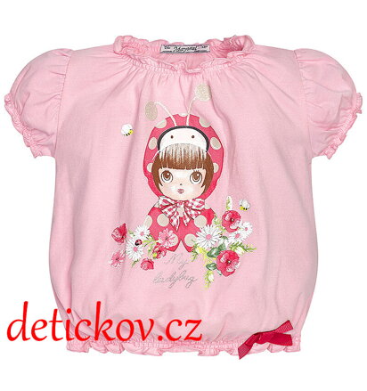 Mayoral baby tričko-halenka  ,,Beruška,, růžové