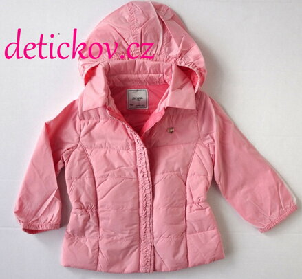 Mayoral baby růžový jarní kabátek s kanýrky