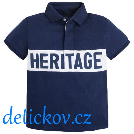 Mayoral mini boy polo ,,Heritage" modro-bílé
