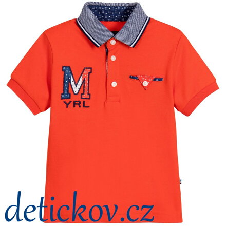 Mayoral mini boy piké polo ,,M,, chilli