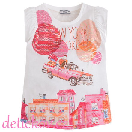 Mayoral mini girl tričko "Brooklyn" růžové b.45