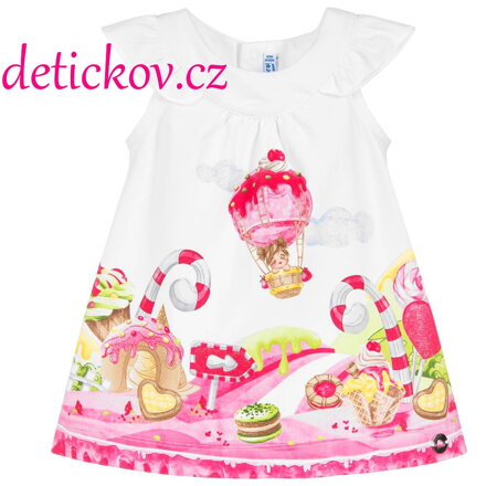 Mayoral baby letní mako šatičky ,, Balon ,, růžové