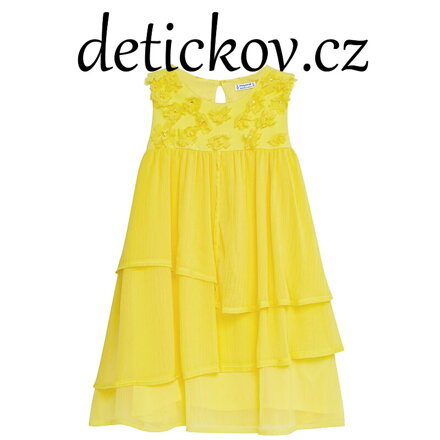 Mayoral girl žluté šatičky ze šifonu