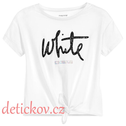 Mayoral girl funkční dívčí tričko ,,White,, bílé