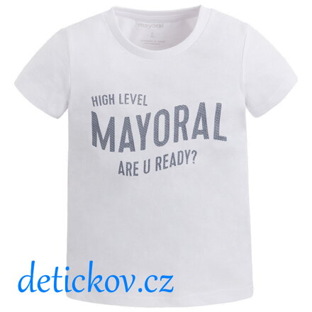 basic tričko Mayoral s krátkým rukávem bílé 2018 b. 065